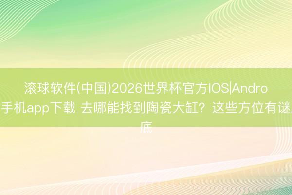 滚球软件(中国)2026世界杯官方IOS|Android手机app下载 去哪能找到陶瓷大缸？这些方位有谜底