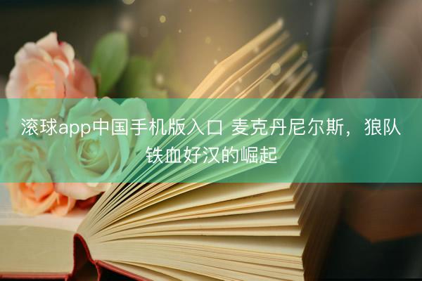 滚球app中国手机版入口 麦克丹尼尔斯，狼队铁血好汉的崛起
