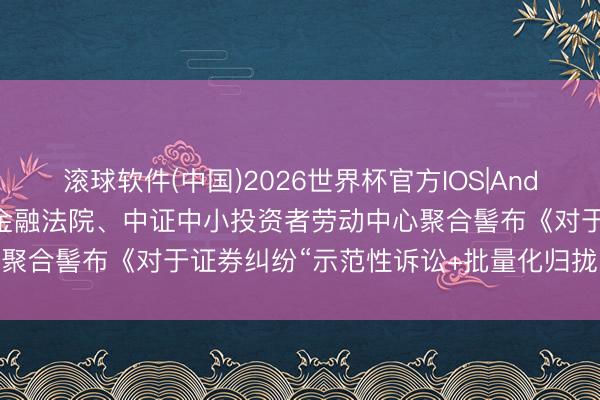 滚球软件(中国)2026世界杯官方IOS|Android手机app下载 上海金融法院、中证中小投资者劳动中心聚合髻布《对于证券纠纷“示范性诉讼+批量化归拢”的使命素养》