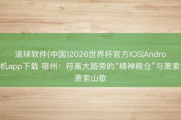 滚球软件(中国)2026世界杯官方IOS|Android手机app下载 宿州：符离大路旁的“精神粮仓”与萧索山歌