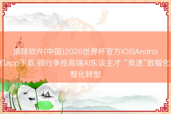 滚球软件(中国)2026世界杯官方IOS|Android手机app下载 银行争抢高端AI东谈主才 “竞速”数智化转型
