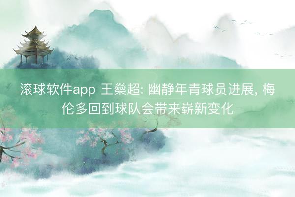 滚球软件app 王燊超: 幽静年青球员进展， 梅伦多回到球队会带来崭新变化