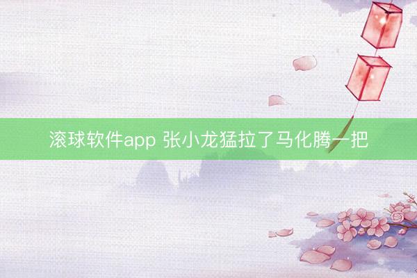 滚球软件app 张小龙猛拉了马化腾一把