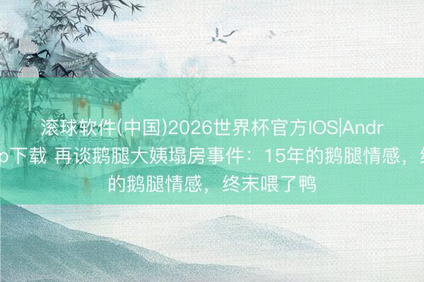 滚球软件(中国)2026世界杯官方IOS|Android手机app下载 再谈鹅腿大姨塌房事件：15年的鹅腿情感，终末喂了鸭