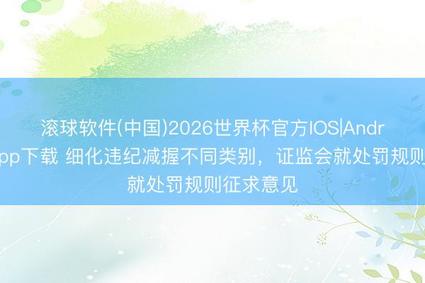 滚球软件(中国)2026世界杯官方IOS|Android手机app下载 细化违纪减握不同类别，证监会就处罚规则征求意见